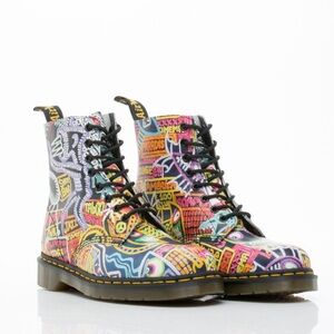 Dr. Martens X Mark Wigan In Multi Kaboom Pascal Womens